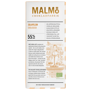 Malmö Chokladfabrik Solapelsin 55 % EKO 80 g
