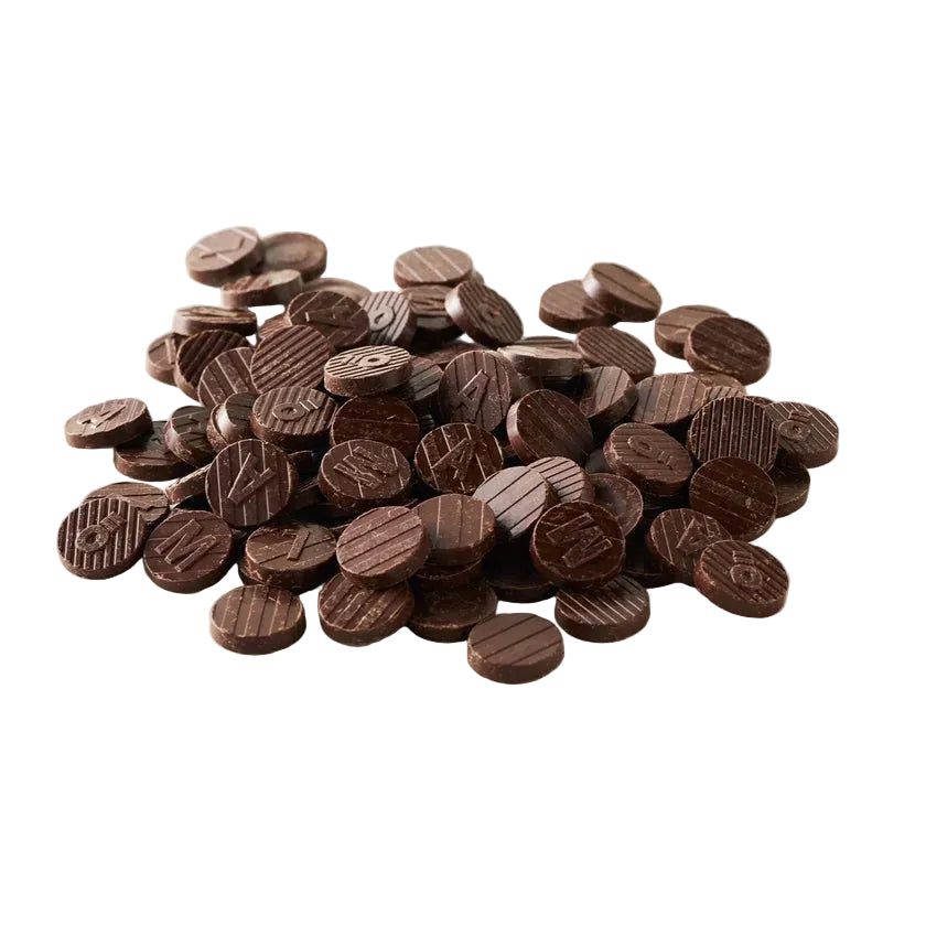 Hantverkschokladmynter från Malmö Chokladfabrik Ecuador 80%, mörk choklad med komplex smakprofil