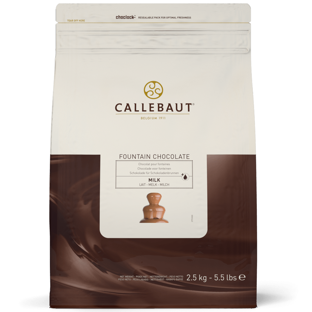 Callebaut maitofontanisisusta 33,6 % 2,5 kg:n ilmatiiviissä pussissa
