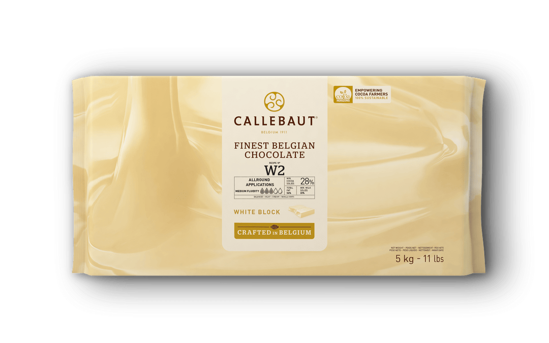 Callebaut W2 valkosuklaapala 5 kg leivontaan