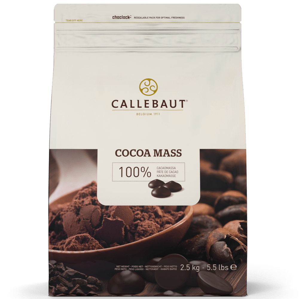 Callebaut 100 % kaakaomassa Easymelt 2,5 kg uudelleensuljettava pussi