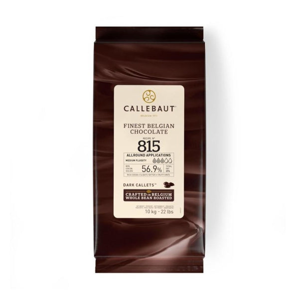 Callebaut 815 tumma suklaacouverture 56,9 % kaakaota 10 kg pussissa