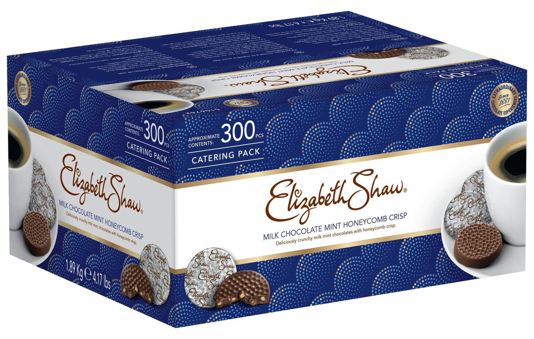 Storpack Elizabeth Shaw Mjölkchoklad Mint Crisp 300 bitar cateringförpackning