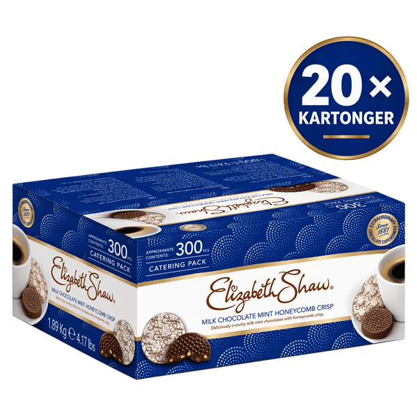 Elizabeth Shaw Mint Crisp Milk Chocolate Catering Box, 300 pcs