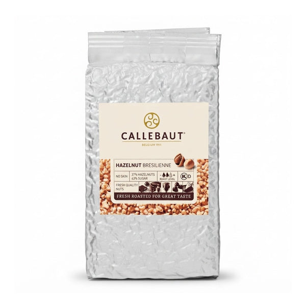 Callebaut Hazelnut Bresilienne 1 kg förpackningssäck med etikett