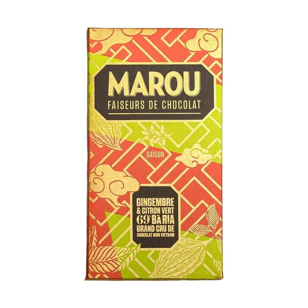 Marou Ba Ria 69% suklaa inkiväärillä ja kalkin kuorella