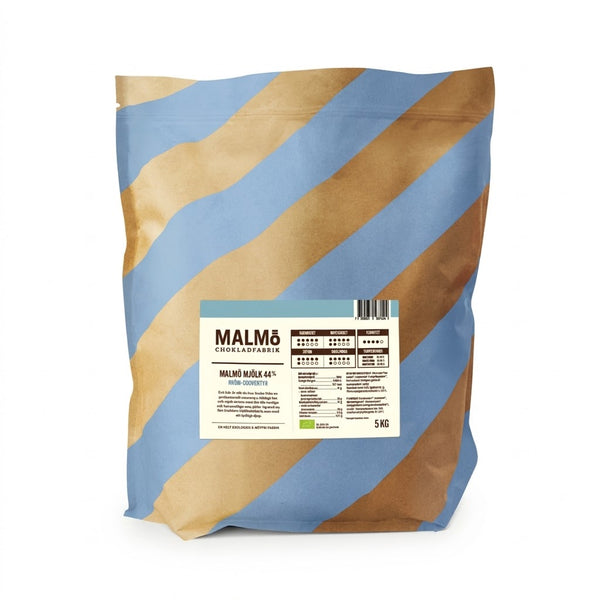 Malmö Chokladfabrik mjölkchoklad 44% eko 5kg påse