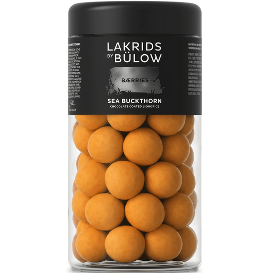Lakrids By Bülow meripihkahaarukka Halloween 2026 suklaalla päällystetty lakritsi lasipurkissa