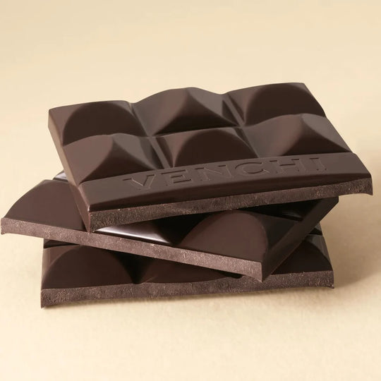 Staplar av Venchi 75% extra mörk choklad utan tillsatt socker