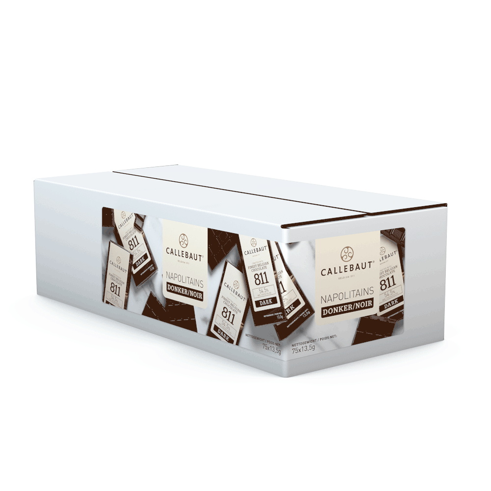 Callebaut Napolitains 811 tumma suklaa esittelylaatikko, 75 kpl