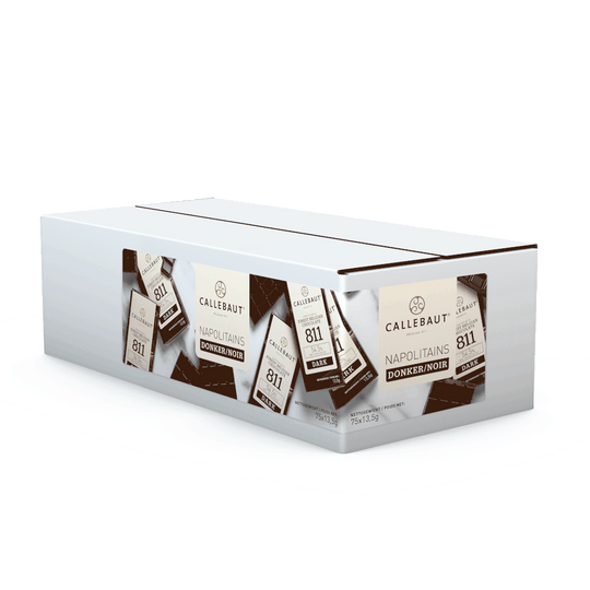 Callebaut Napolitains 811 tumma suklaa esittelylaatikko, 75 kpl