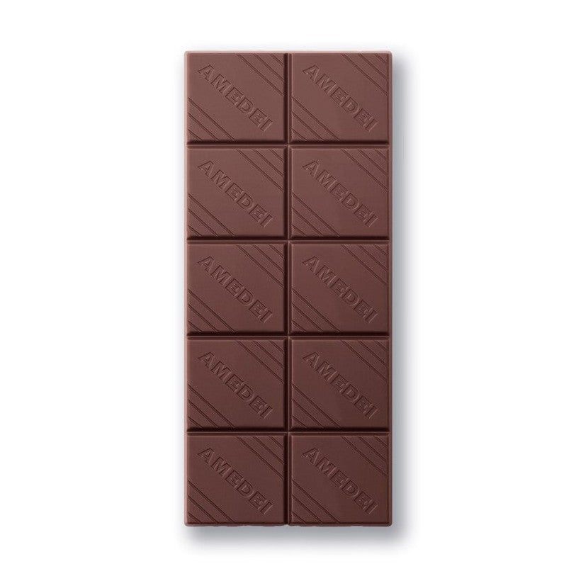 Chokladshopen Amedei Toscano Red mörk chokladkaka med 70% kakao och frystorkade bär