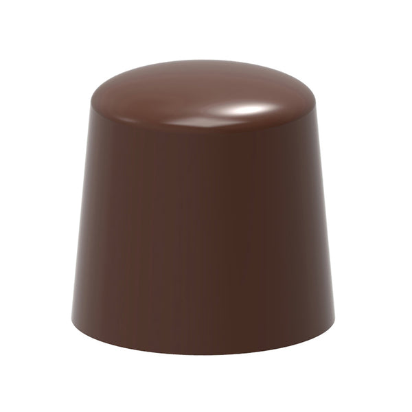 Kiiltävä pyöreä suklaapraliini Chocolate World -muodosta