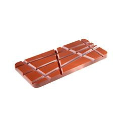 Rektangulär chokladform med 2x2 fault line-design för stilrena kakor