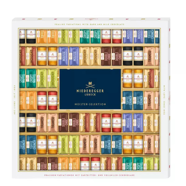 Niederegger lyxig presentask med urval av nougat, tryffel och marsipan