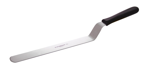 Hopeanvärinen koristekrapi, musta kahva ja vakaa metalliterä, Schneider Germany