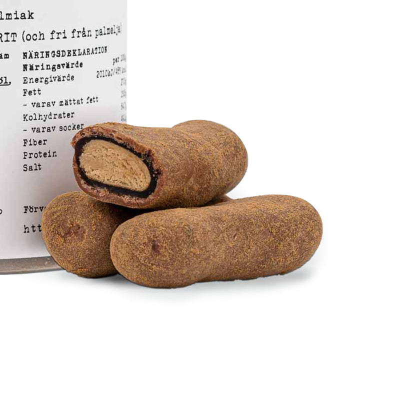 Närbild på Chokade svenskjävlar med krämig fyllning och belgisk mjölkchoklad